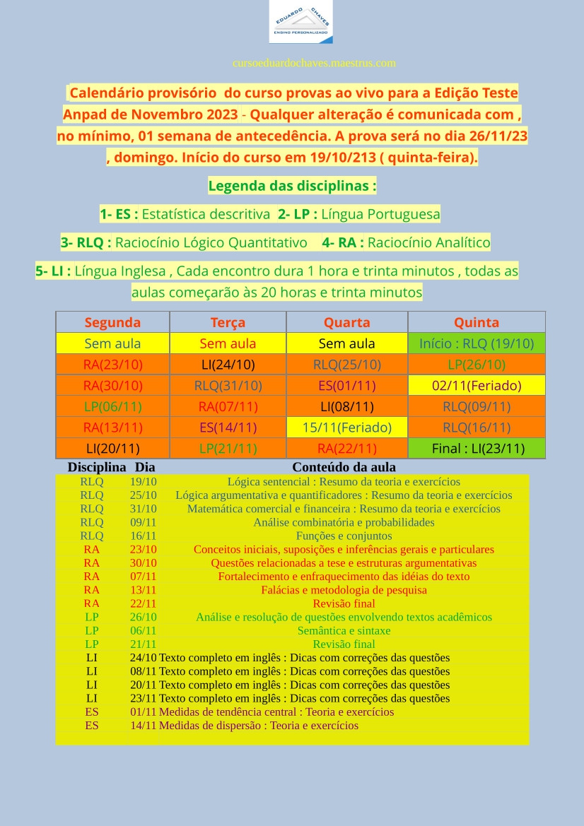 Teste Anpad 2022 - 2023 - Curso de provas ao vivo para a edição de novembro  de 2022